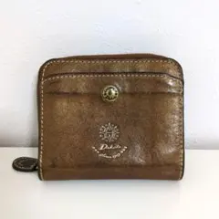 Dakota　ダコタ　コラッジョ 小銭入れ付き二つ折財布　ブラウン　コンパクト