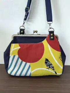 ハンドメイドがま口ショルダーバッグ（G-33）再販