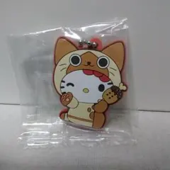 アイルー x ハローキティ モンハン コラボ ぬいぐるみ ストラップ 10cm アイルー x ハローキティ モンハン コラボ ぬいぐるみ