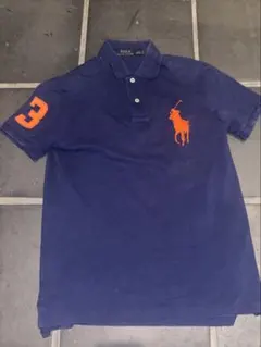 POLO RALPH LAUREN ネイビー刺繍 ポロシャツ POLO Ralph Lauren ビッグポニー 刺繍 ポロシャツ ネイビー - メルカリ