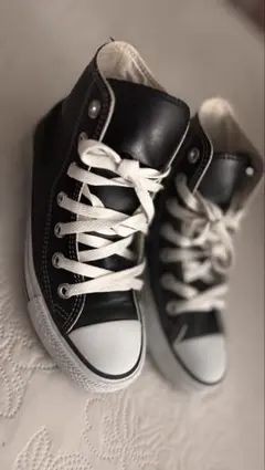 CONVERSE コンバース オールスター レザー ハイカット ブラック