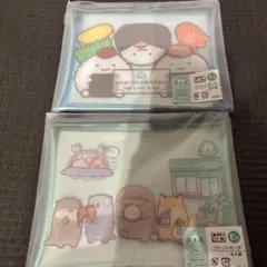 なんでもいきもの タイトーくじ フラットポーチ2個セット