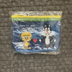 ガチャガチャ　Tweety & Sylvester ピクセルアートポーチ