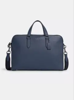 COACH ビジネスバッグ グラハム レザー ブリーフケース ネイビー