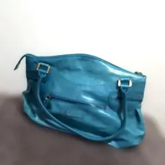 Dakota 青 レザー ハンドバッグ