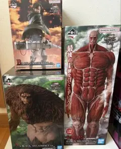 新品未開封‼️即日発送‼️一番くじ　進撃の巨人　A賞、B賞、ラストワン賞　3点セット
