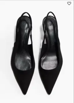 H&M スリングバックパンプスブラックのサムネイル