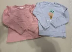 キッズ　裏起毛　130 トレーナー　2着セット