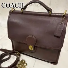 COACH オールドコーチ ショルダーバッグ 2way ターンロック 9927