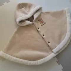 ミキハウス ベージュ ポンチョコート