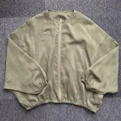 PLST シアーブルゾン　DARK GREEN ダークグリーン　カーキ　Sのサムネイル