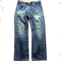 [BIGJOHN]ジーエルハートダメージ加工 デニムジーンズW91のサムネイル