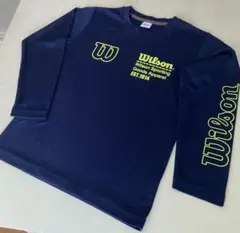 Wilson 長袖Tシャツ ネイビー　150 ウィルソン　テニスウェア