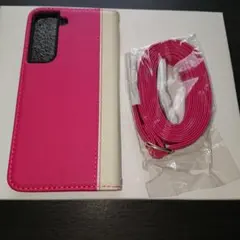 値下　Galaxy S21 手帳型  スマホケース  　ネックストラップおしゃれ