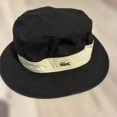 ラコステ バケットハット ブラック ネイビー