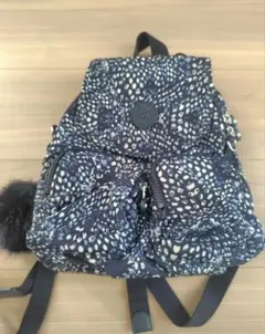 Kipling リュックサック 総柄 ネイビーのサムネイル