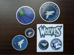 新品ティンバーウルブズMinnesota Timberwolvesステッカー7枚