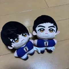 一番くじ　サッカー日本代表 ぬいぐるみマスコット 三笘薫 遠藤航 2種セット
