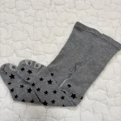 グレー 星柄 ベビータイツ75サイズ