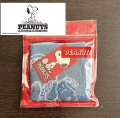 PEANUTS スヌーピー ミニタオル ブルー