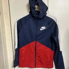 ナイキパーカートラックジャケット　Lサイズ レディース&キッズトリコロールカラー