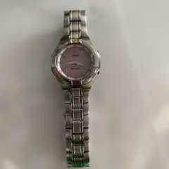 稼働　CASIOカシオ　レディース　ソーラー電波腕時計 ウェーブセプター　ピンク