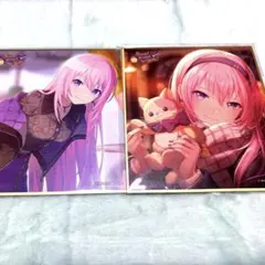 プロセカ　巡音ルカ　色紙　53c クリスマス　特訓前後セット