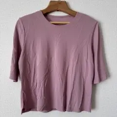 【美品】　五分袖　Tシャツ　トップス　レディース　カットソー　ファッション