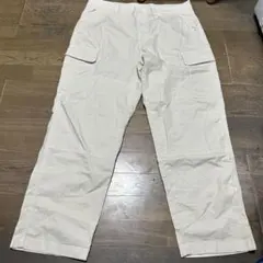 美品ユニクロUNIQLOカーゴパンツXLオフホワイト