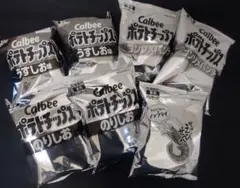 Calbee ポテトチップス かっぱえびせん 白黒のサムネイル