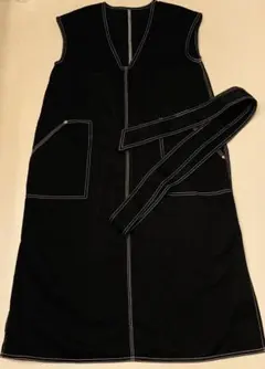 Dickies ディッキーズ　ジャンパースカート ブラックデニム ワンピース