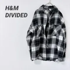 H&M DIVIDED 【XS】ブラック/ホワイトチェック 長袖シャツのサムネイル