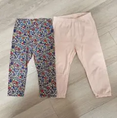 baby GAP 80cm レギンス 2枚セット ピンク 花柄