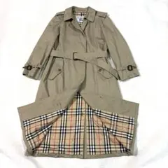 バーバリー ノバチェック レディース トレンチコート128CMS　YK burberry/バーバリー通販 | ロング チェックカラー トレンチコート