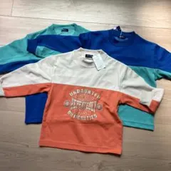 JUDGE 長袖トレーナー 青と緑のコンビネーションオレンジ　一枚500円