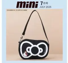 mini7月号付録•ハローキティ リボン型ミニバッグのサムネイル