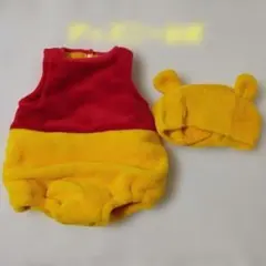 【1回着用・美品】ディズニー 公式 プーさん 着ぐるみ ロンパース 60 70