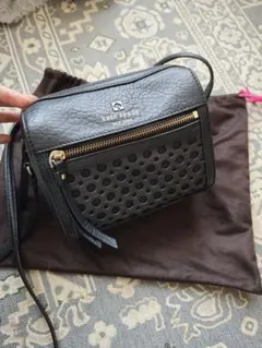 kate spade ブラック ショルダーバッグ