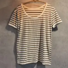 PICHI ボーダー　Tシャツ　ブラウンのサムネイル