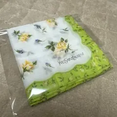 Yves Saint Laurent 花柄ハンカチ　バンダナ　イヴ・サンローラン