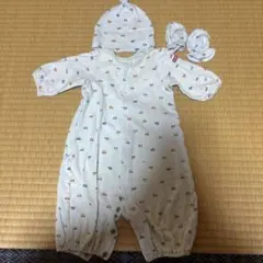 【魔女みならい様専用】ミキハウス ロンパース4枚 靴下 まくら 帽子 ミトン