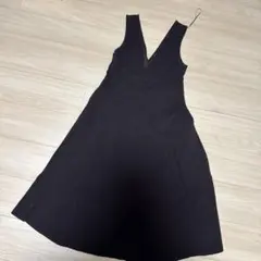 ユニクロ　ブラウン　フレアワンピース　Sサイズ