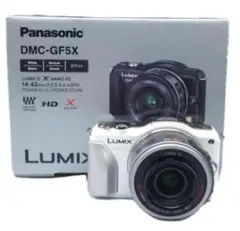 パナソニック 一眼レフ LUMIX DMC-GF5X-W バッテリー2個