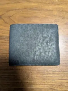 【ダンヒル】グレーレザー二つ折り財布