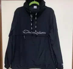 Champion×XLARGE ブラック ナイロンジャケット M