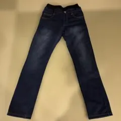 ダークブルーストレートパンツ 140サイズ