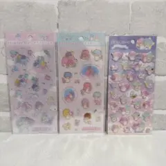 【新品未使用品】リトルツインスターズ キラぷく ぷくっと シール