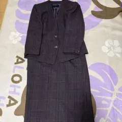 LOBJIE セットアップ　スカートスーツ　LL(13) 総裏地付　昭和レトロ