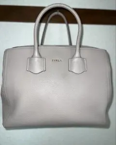 FURLA ライトグレー ハンドバッグ