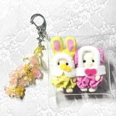 【S032】シルバニアファミリー　赤ちゃん　ケース　持ち運びキーホルダー